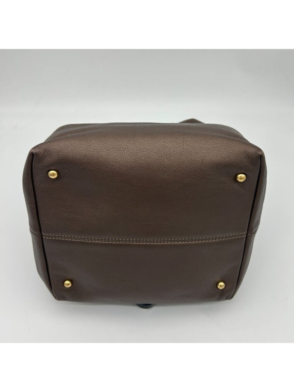 Loewe Karie Tote Bag Canvas Leather Gold - Picture 13 of 16